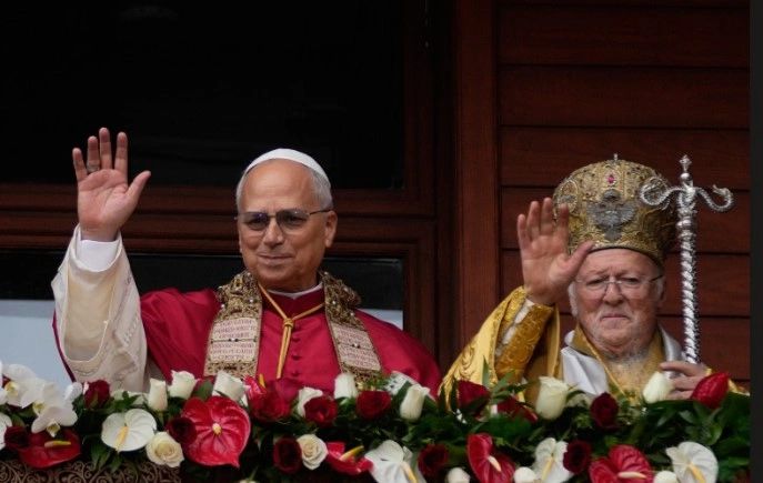 Pope and Patriarch joint blessing
